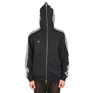 Adidas Tyshawn Track Jacket Zip-Up Hoodie - Black/White