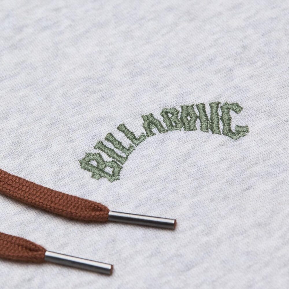 Billabong Arch Block Pullover Hoodie - Light Grey Heather