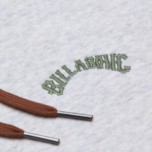 Billabong Arch Block Pullover Hoodie - Light Grey Heather