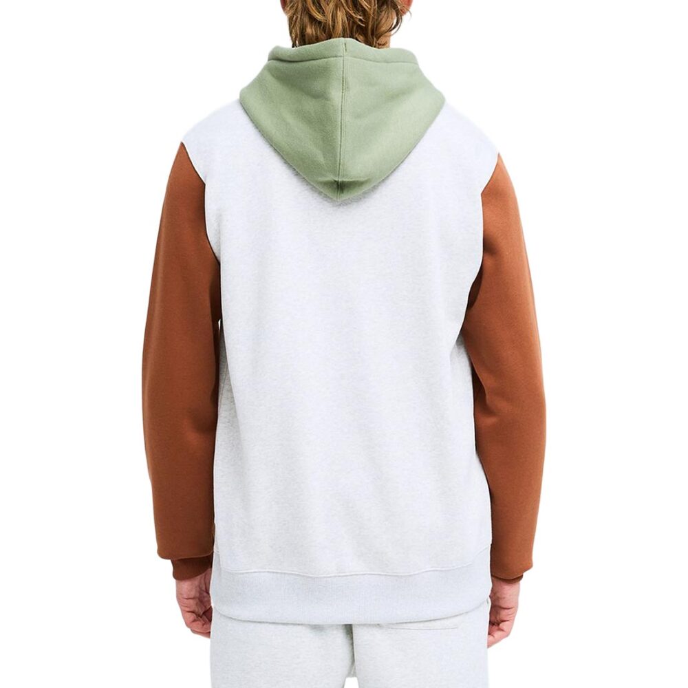 Billabong Arch Block Pullover Hoodie - Light Grey Heather