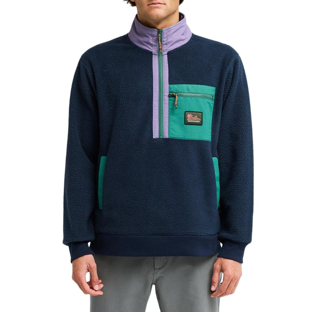 Billabong Boundary Shore Half-Zip Fleece - Grape Leaf