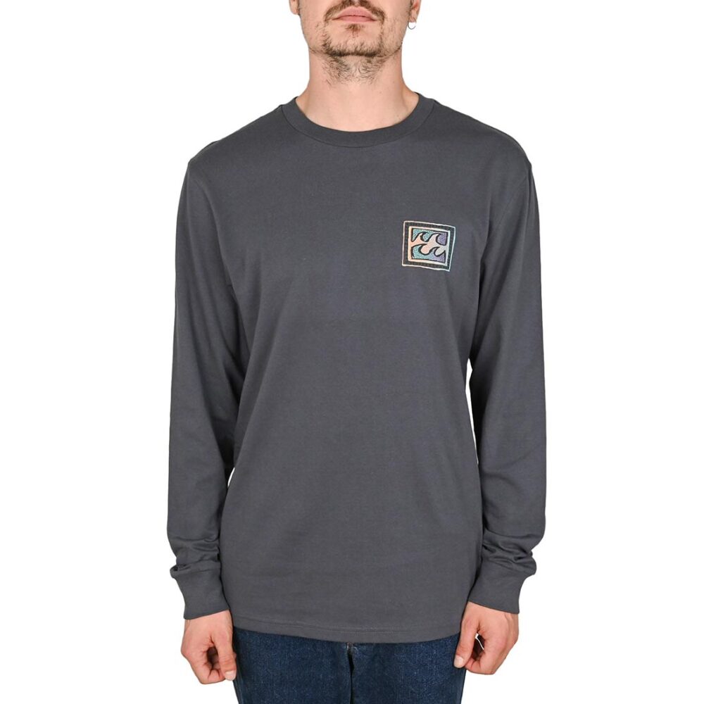 Billabong Crayon Wave L/S T-Shirt - Ombre Blue