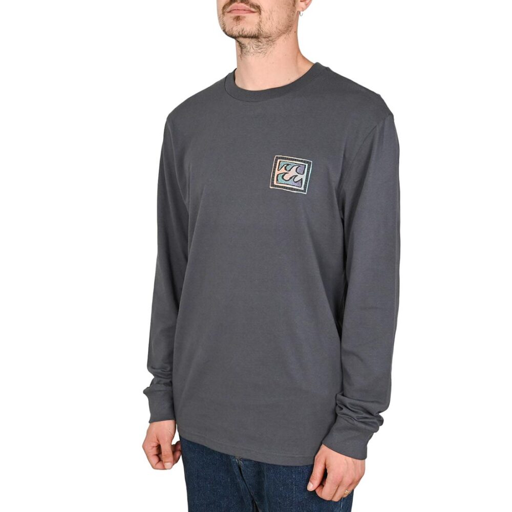 Billabong Crayon Wave L/S T-Shirt - Ombre Blue