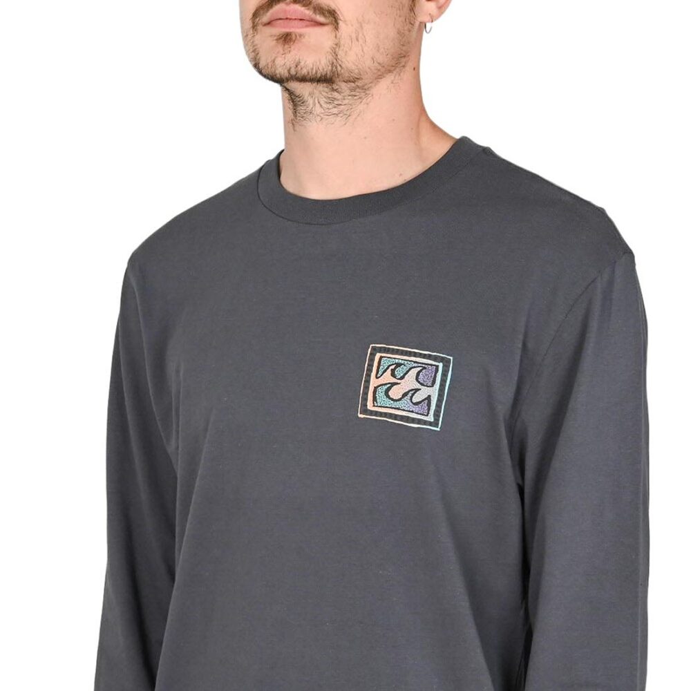 Billabong Crayon Wave L/S T-Shirt - Ombre Blue