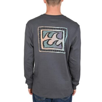 Billabong Crayon Wave L/S T-Shirt - Ombre Blue