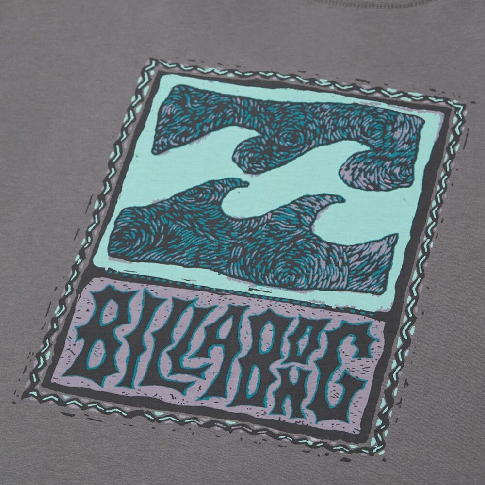 Billabong Stamp L/S T-Shirt - Pewter