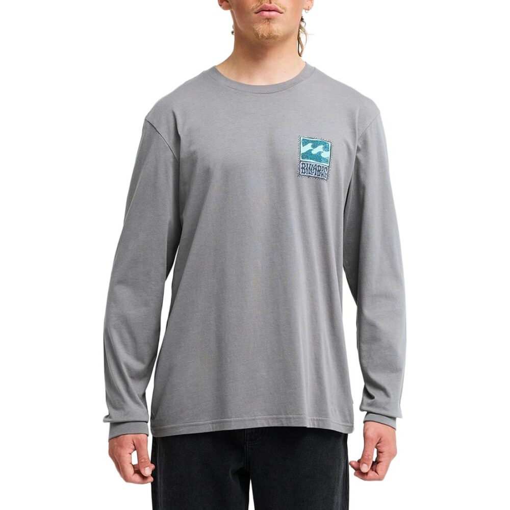Billabong Stamp L/S T-Shirt - Pewter