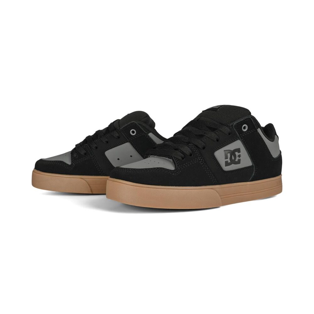 DC Pure Skate Shoes - Black/Grey/Gum