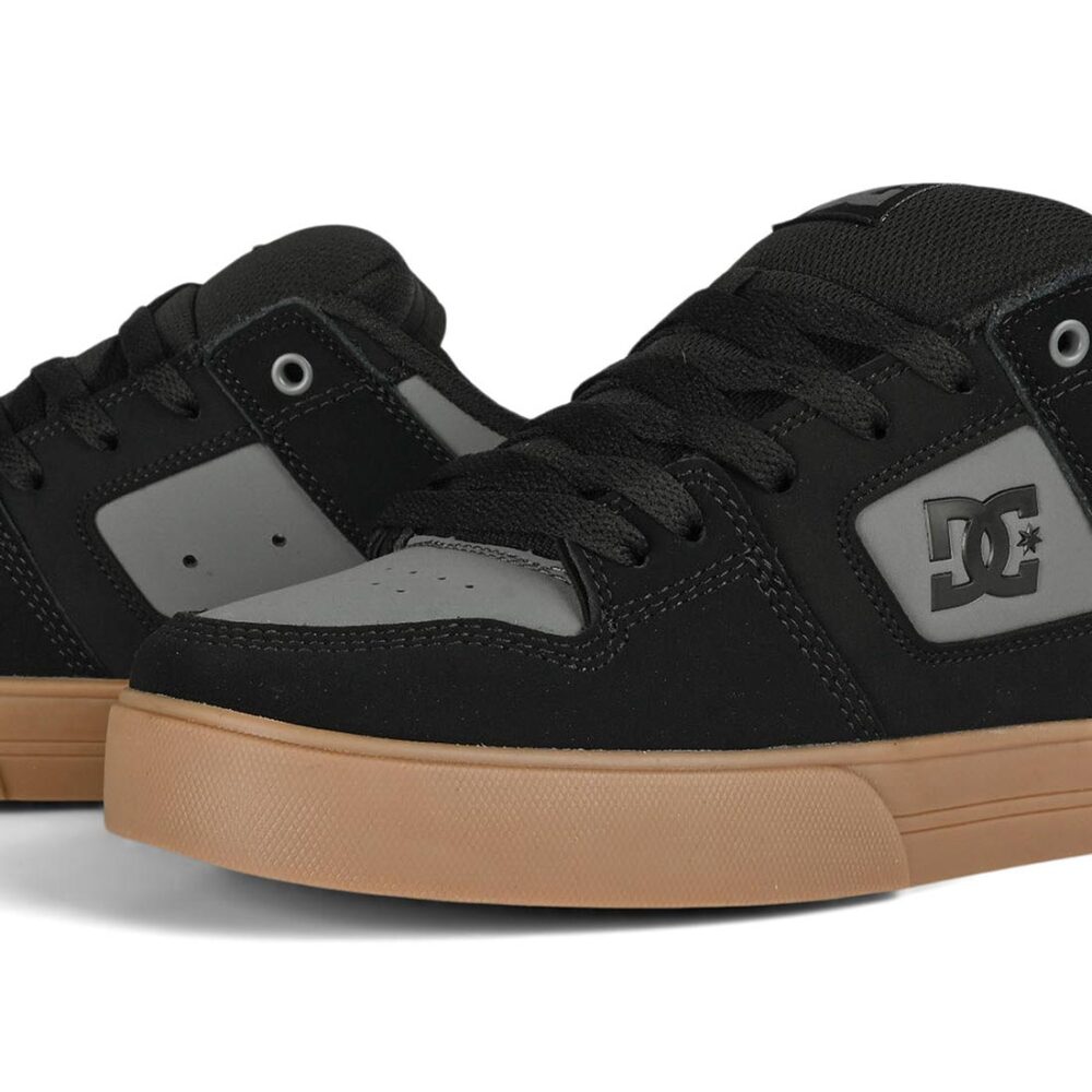 DC Pure Skate Shoes - Black/Grey/Gum