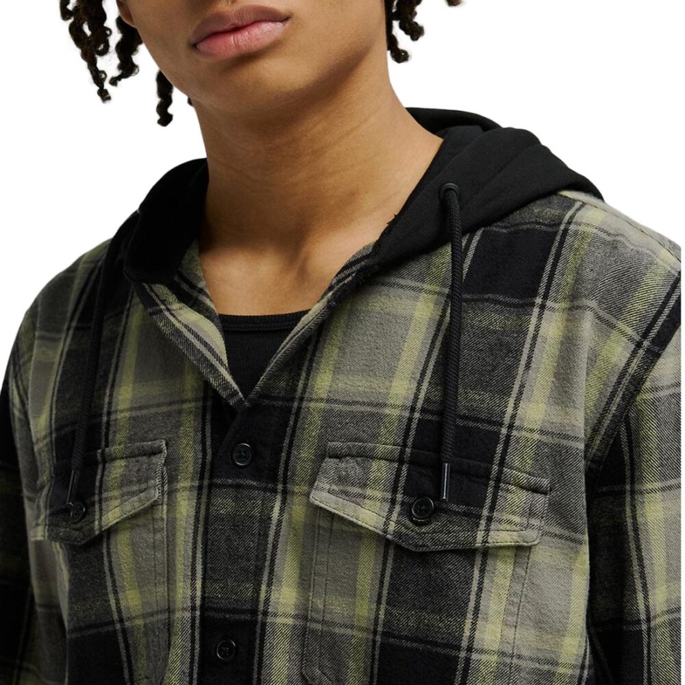 DC Ruckus L/S Hooded Shirt - Black
