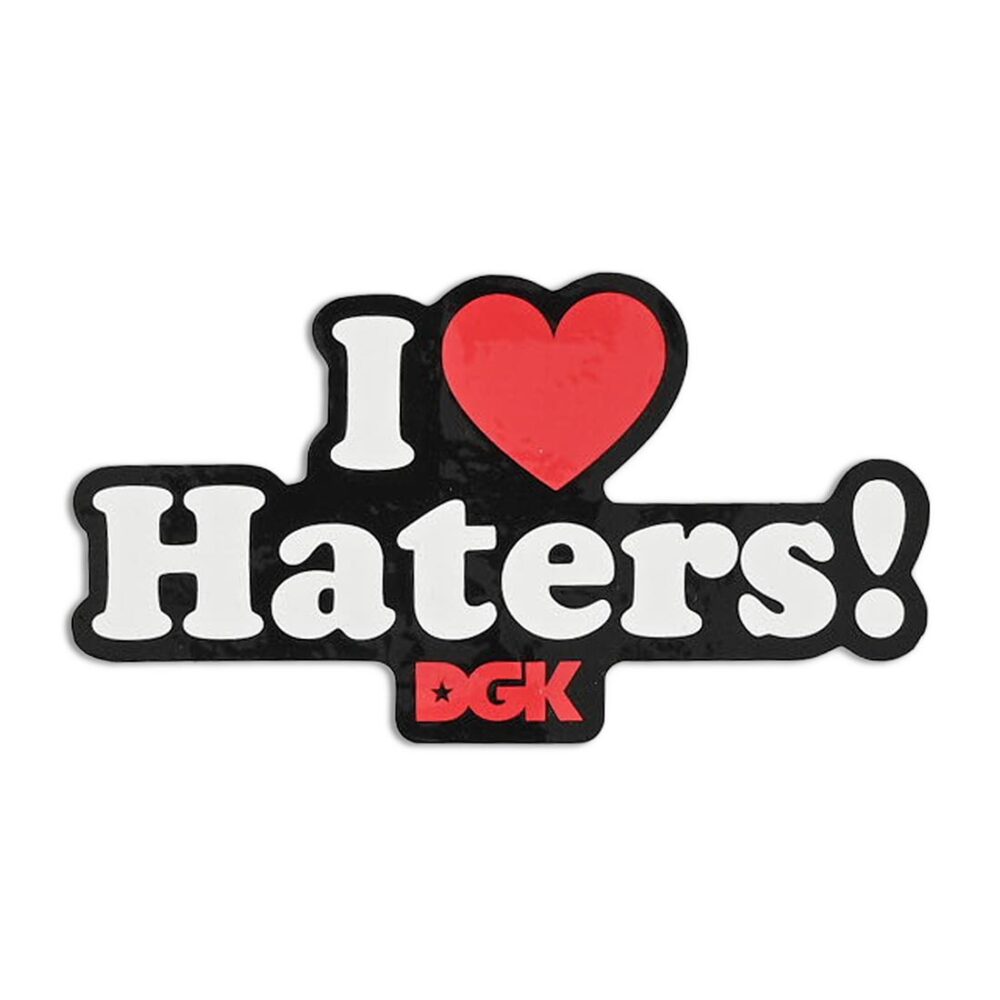 DGK Haters Sticker - Black