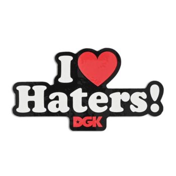 DGK Haters Sticker - Black