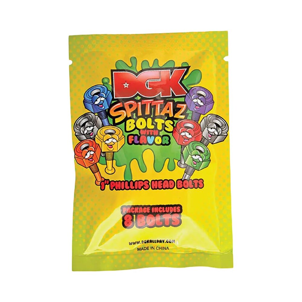 DGK Spittaz Phillips Skateboard Truck Bolts - Multi