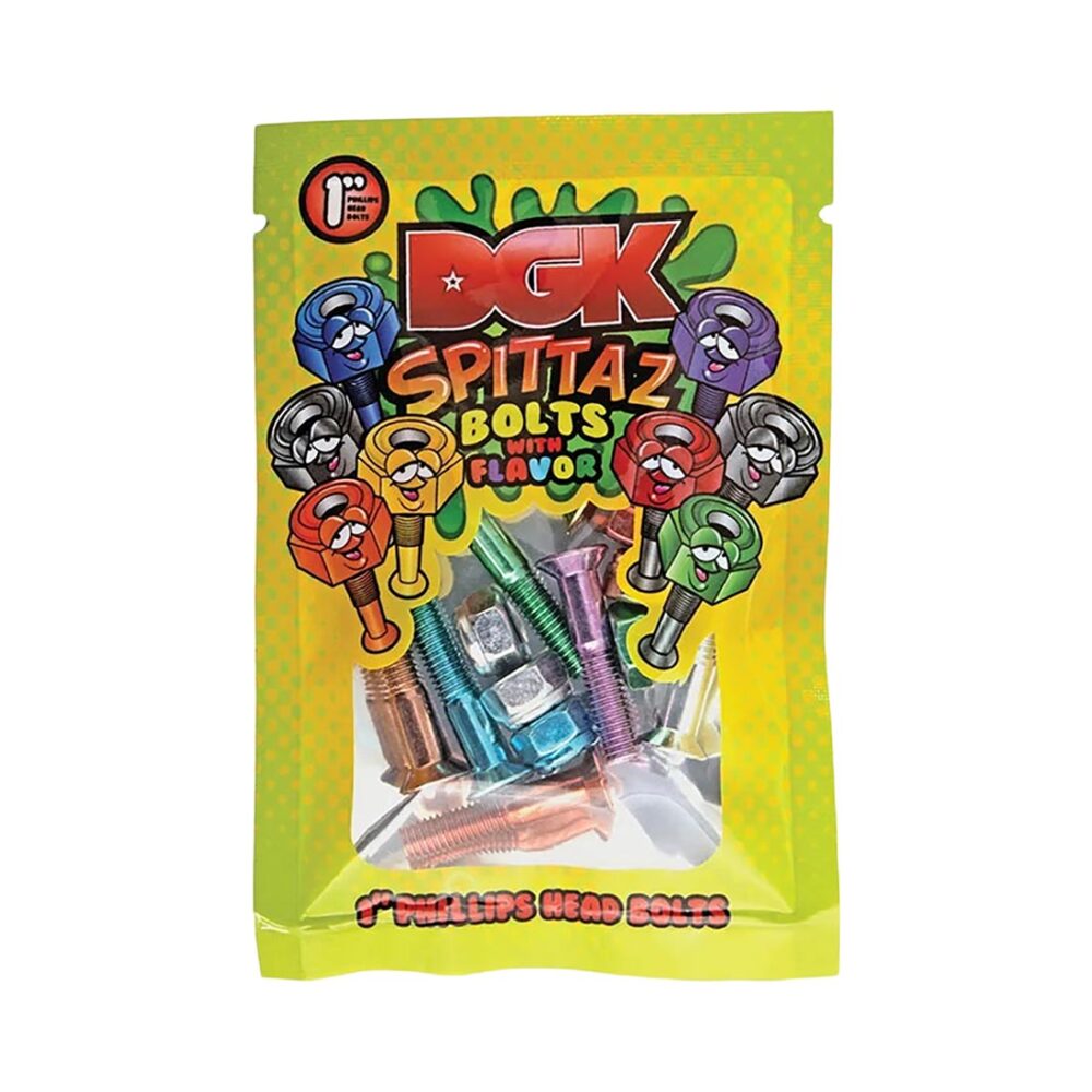 DGK Spittaz Phillips Skateboard Truck Bolts - Multi