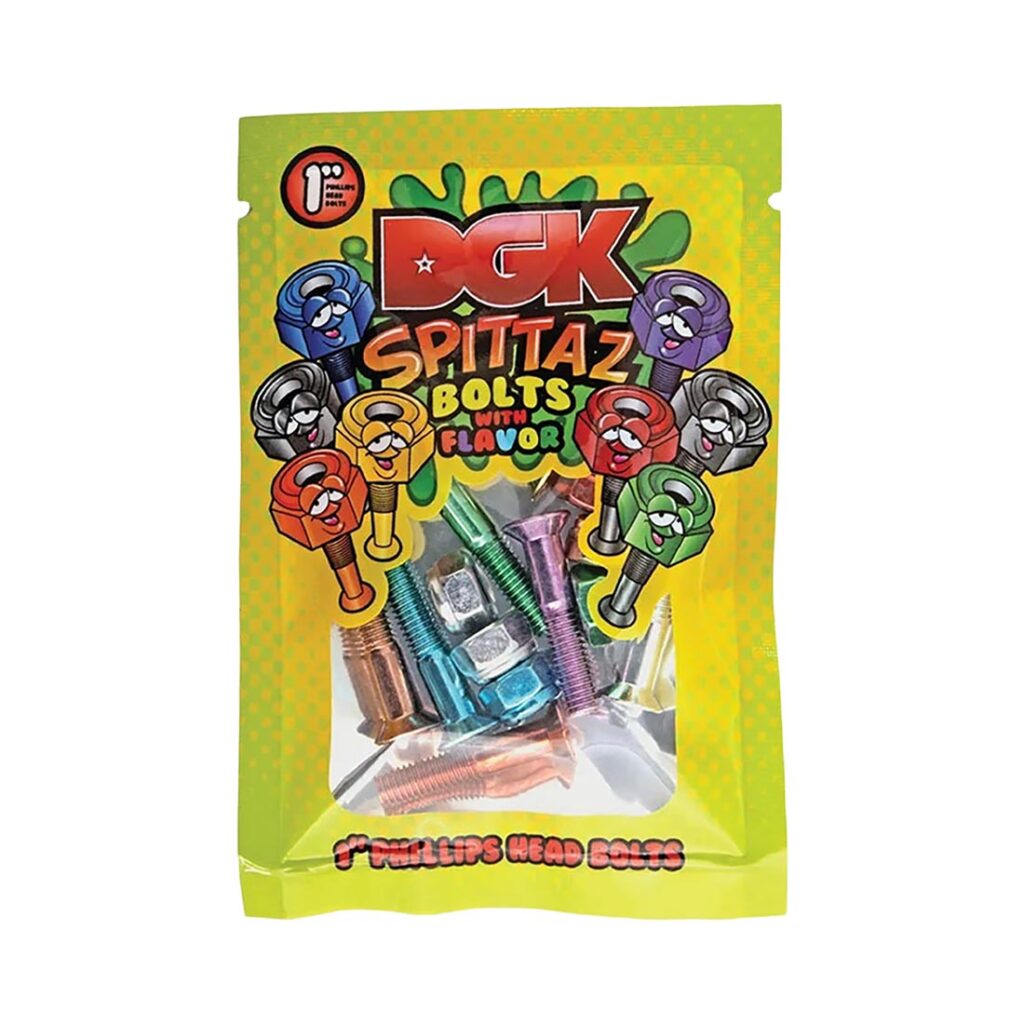 DGK Spittaz Phillips Skateboard Truck Bolts - Multi
