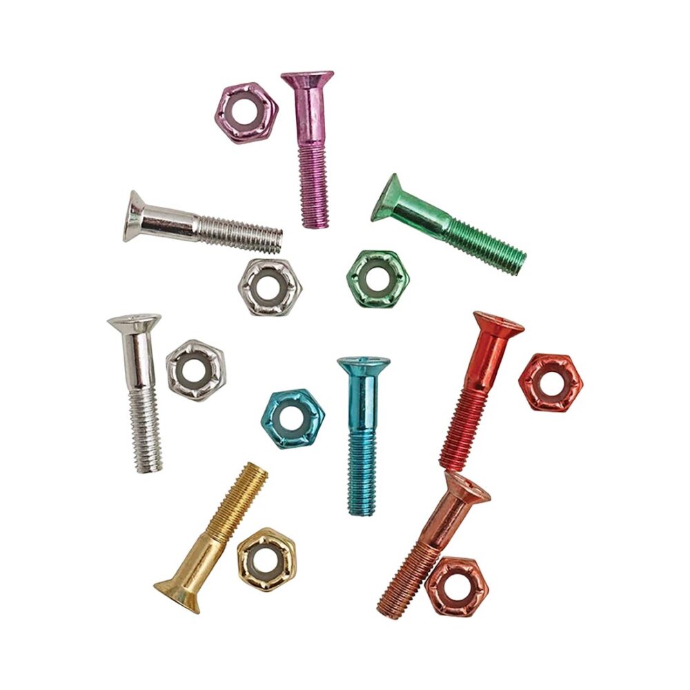 DGK Spittaz Phillips Skateboard Truck Bolts - Multi