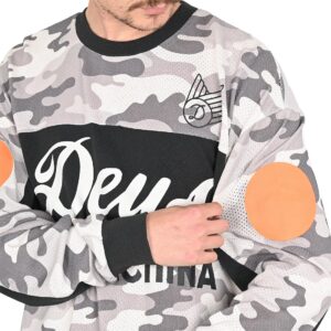 Deus Ex Machina Ombre L/S Moto Jersey - Grey Camo