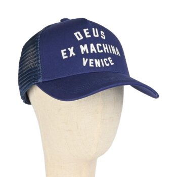 Deus Ex Machina Venice Address Trucker Cap - Mechanic Blue