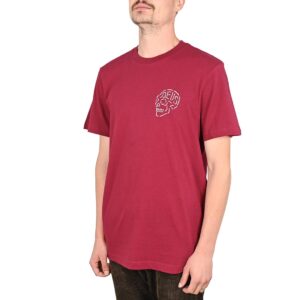 Deus Ex Machina Venice Skull S/S T-Shirt - Burgundy