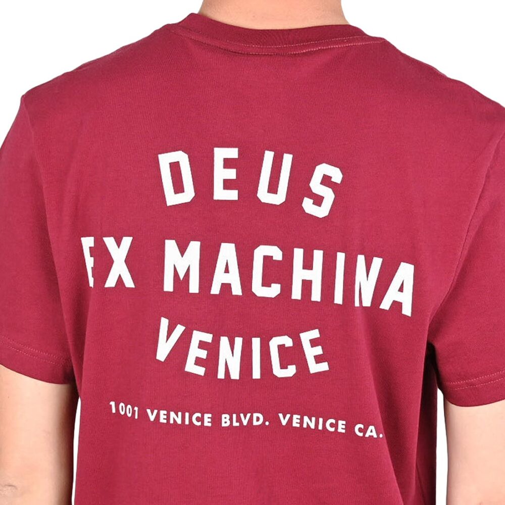Deus Ex Machina Venice Skull S/S T-Shirt - Burgundy