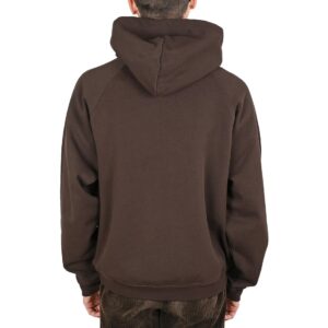 Dime Classic Small Logo Zip Hoodie - Dark Brown