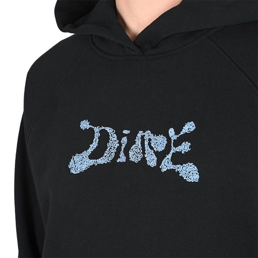 Dime Finger Print Pullover Hoodie - Black