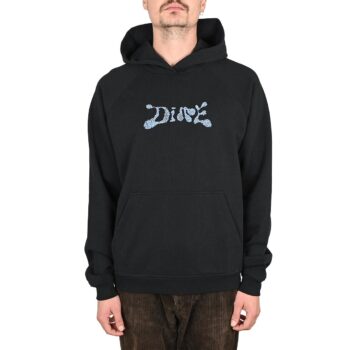 Dime Finger Print Pullover Hoodie - Black