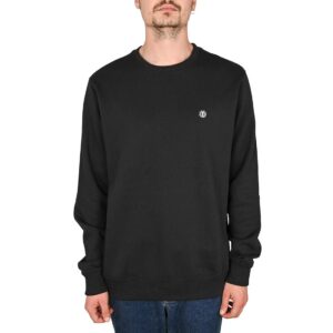 Element Icon Embroidery Pullover Sweater - Flint Black