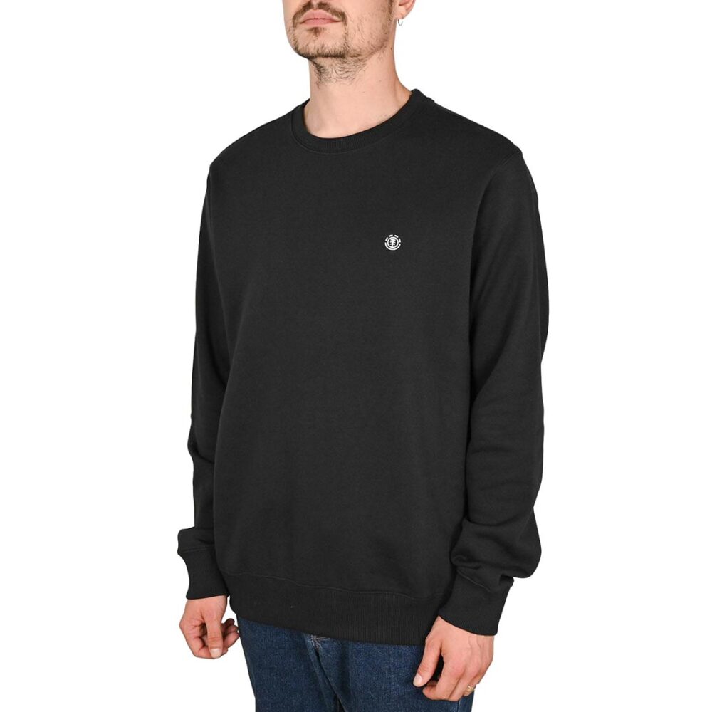 Element Icon Embroidery Pullover Sweater - Flint Black