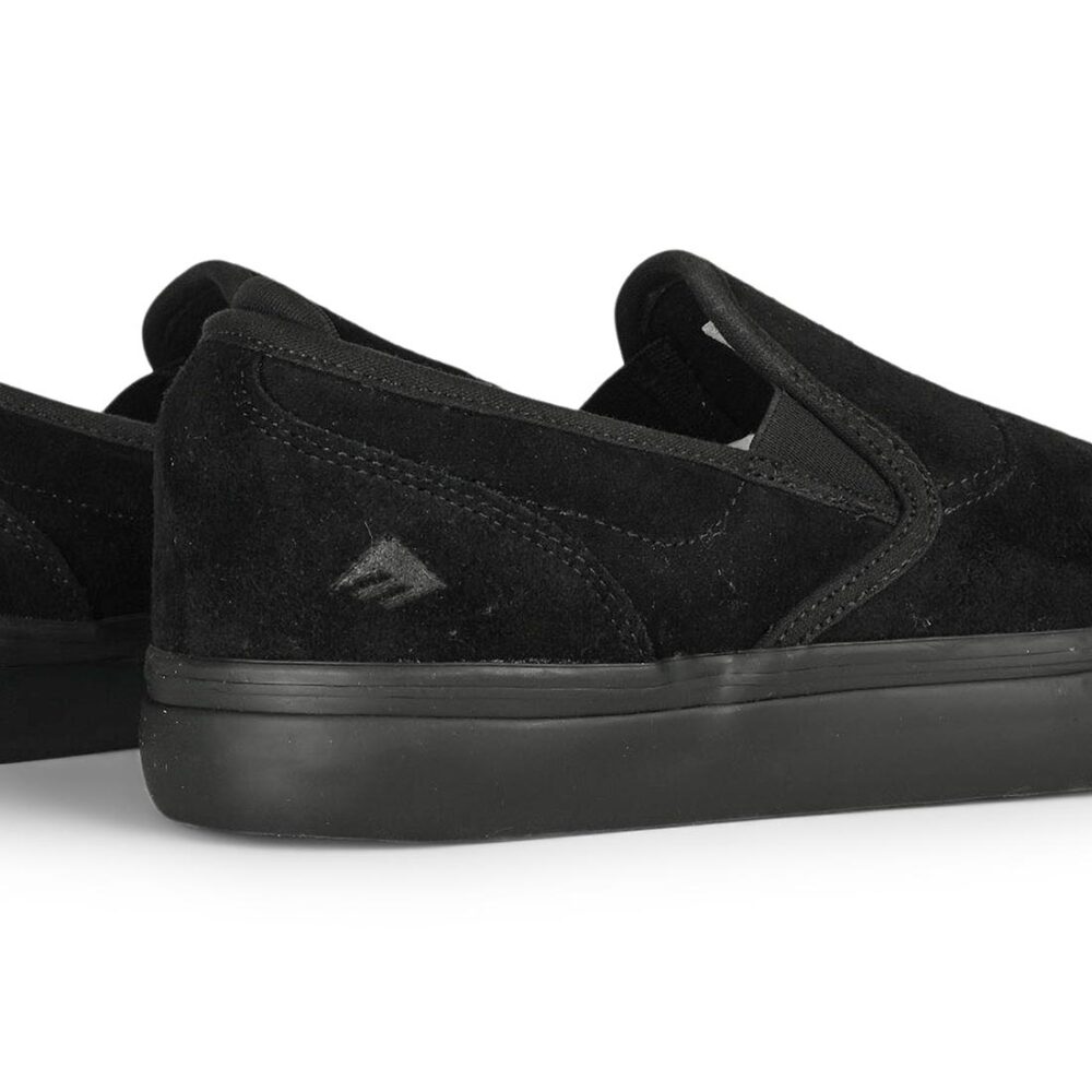Emerica Wino G6 Slip-On Skate Shoes - Black/Black/Black