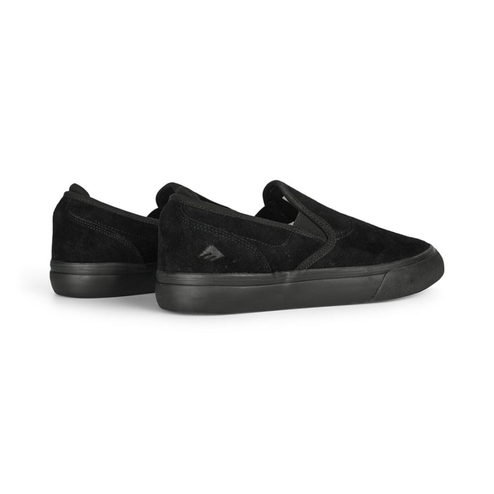 Emerica Wino G6 Slip-On Skate Shoes - Black/Black/Black