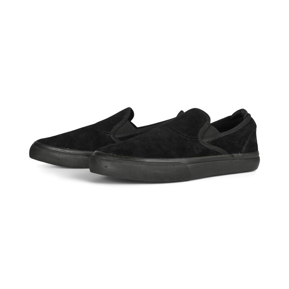 Emerica Wino G6 Slip-On Skate Shoes - Black/Black/Black