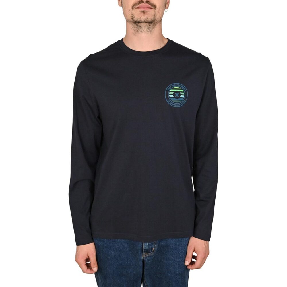 Hurley Printing Press Louis L/S T-Shirt - Obsidian