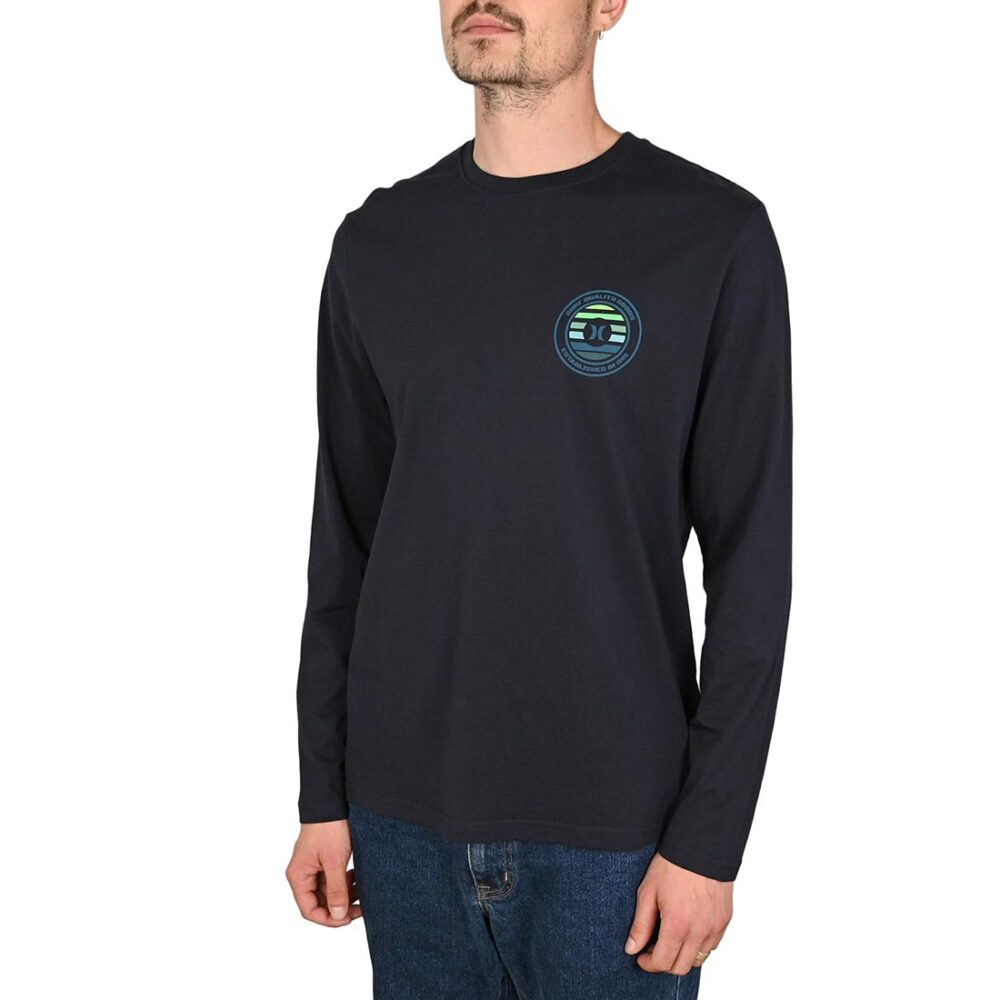 Hurley Printing Press Louis L/S T-Shirt - Obsidian
