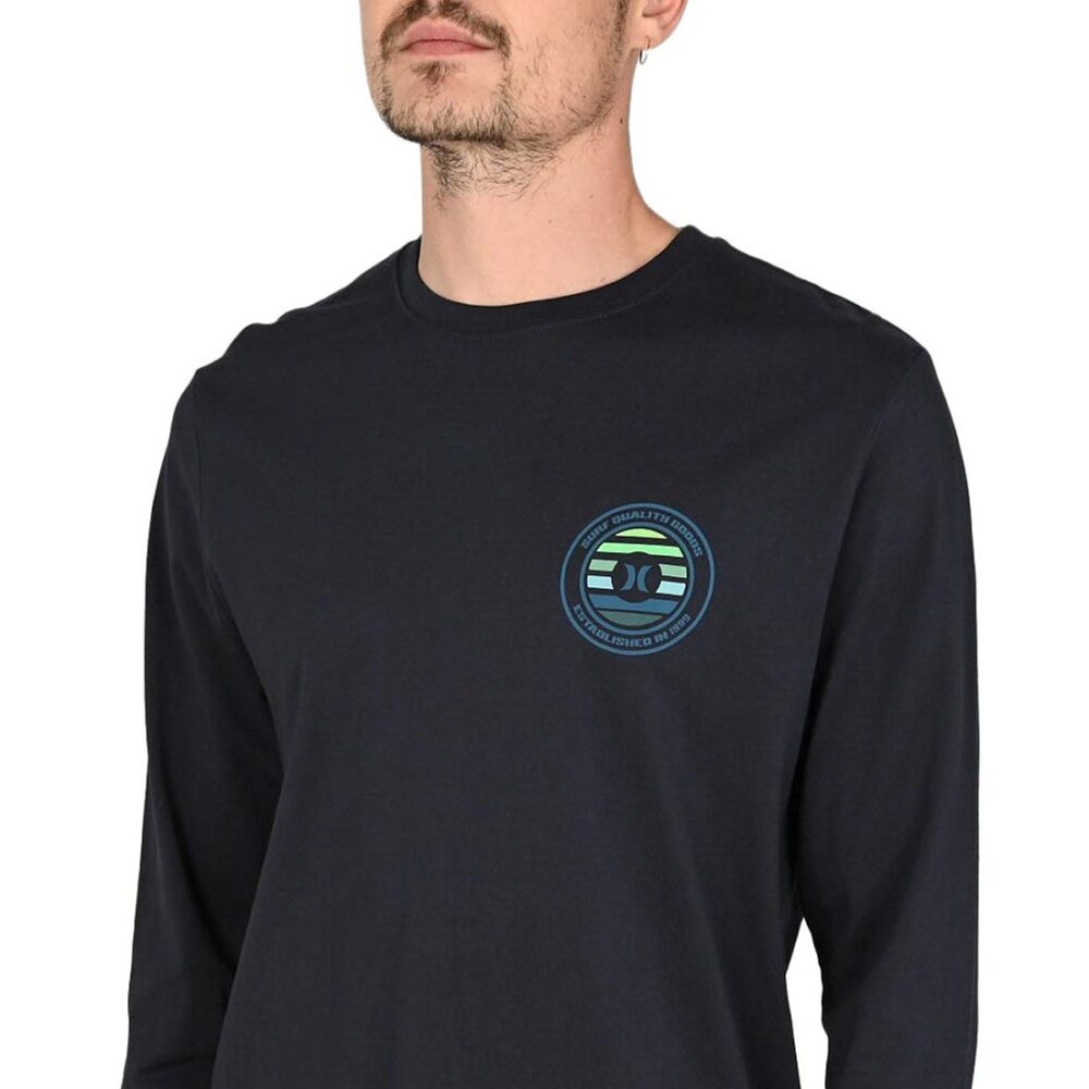 Hurley Printing Press Louis L/S T-Shirt - Obsidian