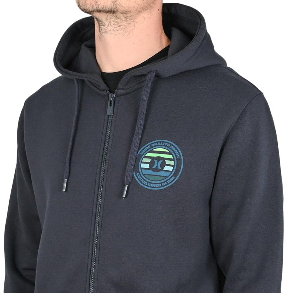 Hurley Printing Press Louis Zip Hoodie - Obsidian