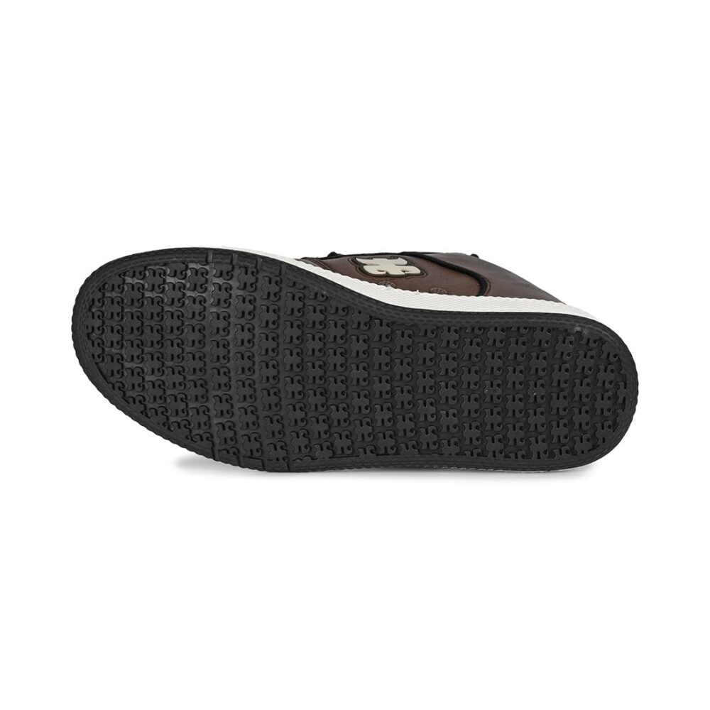 IPATH Grasshopper High-Top Skate Shoes - Brown Leather