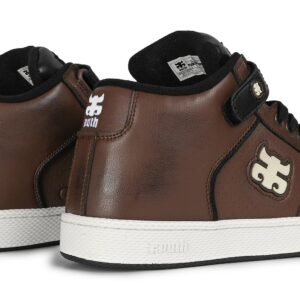 IPATH Grasshopper High-Top Skate Shoes - Brown Leather
