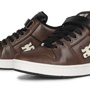 IPATH Grasshopper High-Top Skate Shoes - Brown Leather