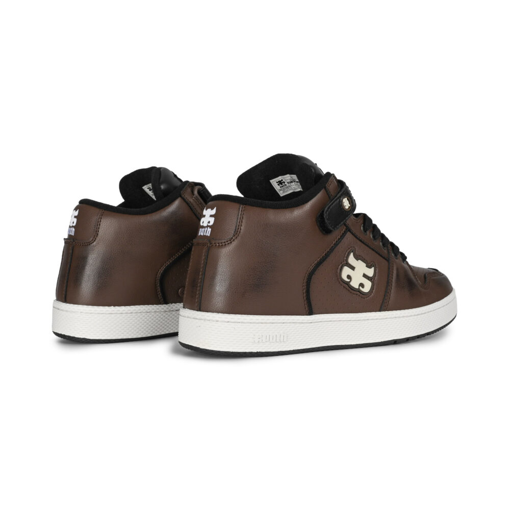 IPATH Grasshopper High-Top Skate Shoes - Brown Leather