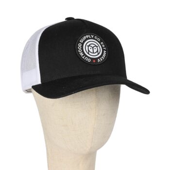 Outwood EST 5-Panel Trucker Cap - Black/White