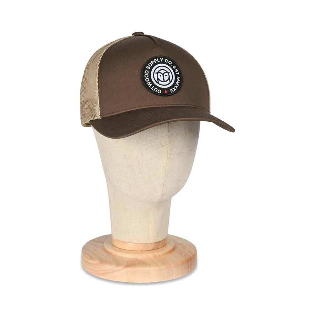 Outwood EST 5-Panel Trucker Cap - Brown/Khaki