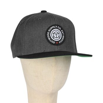 Outwood EST Structured Snapback Cap - Charcoal/Black