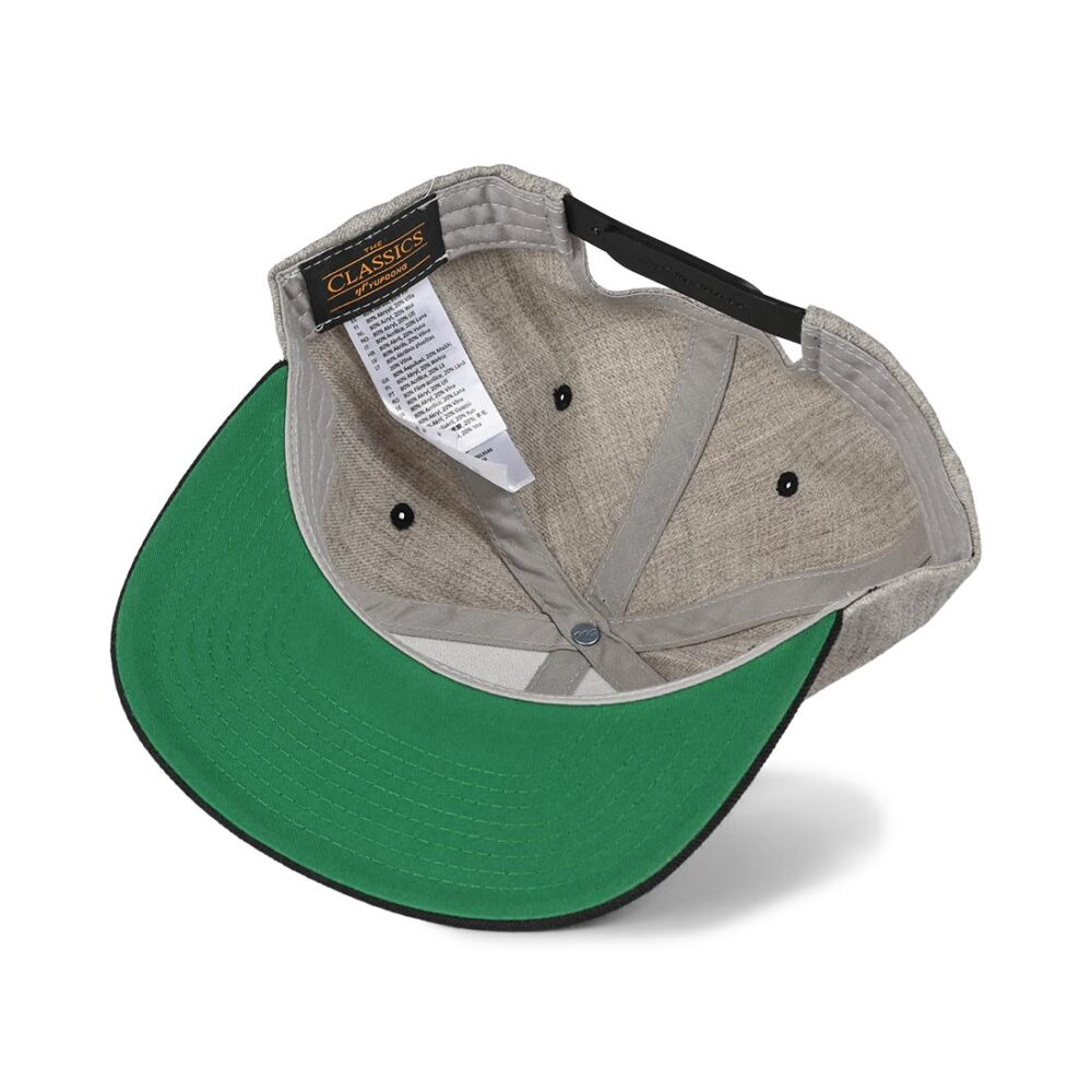 Outwood EST Structured Snapback Cap - Heather Grey/Black