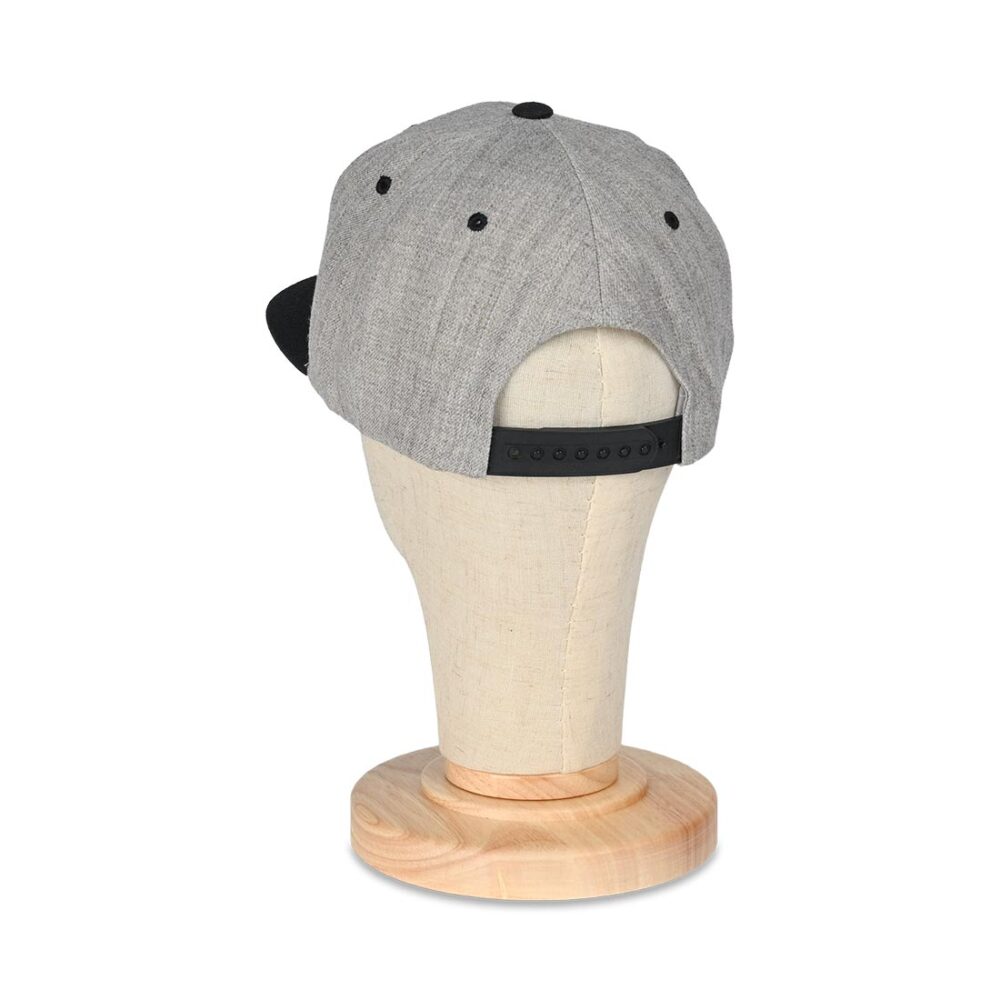 Outwood EST Structured Snapback Cap - Heather Grey/Black