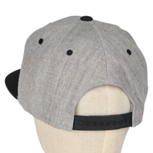 Outwood EST Structured Snapback Cap - Heather Grey/Black