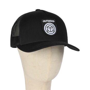 Outwood Shield 5-Panel Trucker Cap - Black