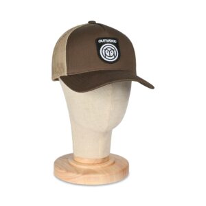 Outwood Shield 5-Panel Trucker Cap - Brown/Khaki