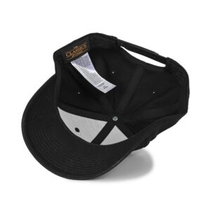 Outwood Shield Curved Peak Snapback Cap - Black