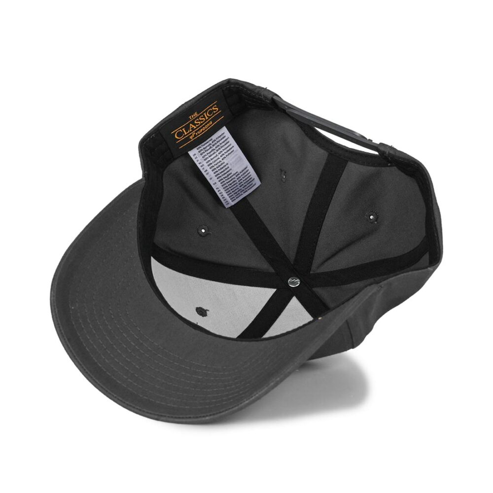 Outwood Shield Curved Peak Snapback Cap - Charcoal